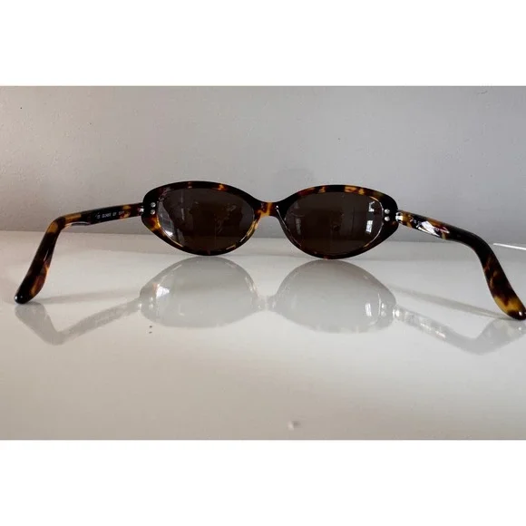Gucci Vintage Y2K GG2465/S Tortoiseshell Oval Sunglasses Brown Made in Italy - Picture 7 of 16